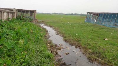 কারখানার বর্জ্যে শতাধিক বিঘা জমিতে ফসল ফলছে না