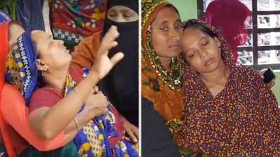 জ্ঞান হারাচ্ছেন ফায়ারকর্মী গাউছুলের মা, নির্বাক স্ত্রী