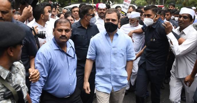 রাহুল গান্ধীকে ১০ ঘণ্টা জিজ্ঞাসাবাদ, মঙ্গলবার ফের তলব