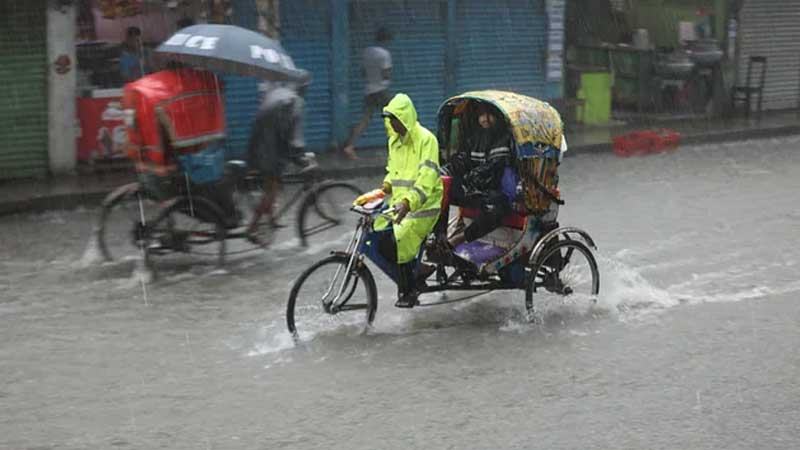 দেড় ঘণ্টার বৃষ্টিতে আবারো ডুবল সিলেট নগরী