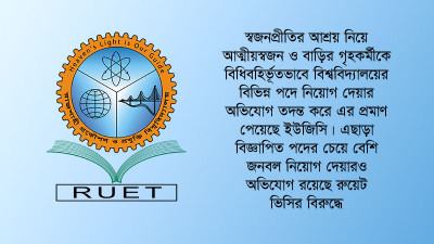 ‘ভাইবোন, শ্যালক ও গৃহকর্মীকে অবৈধভাবে নিয়োগ দেন উপাচার্য’