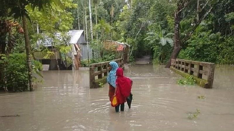 অস্বাভাবিক জোয়ারে ভোলায় ৫০ গ্রাম প্লাবিত