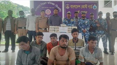 প্রায় ২ লাখ পিস ইয়াবাসহ মিয়ানমারের ৬ নাগরিক আটক