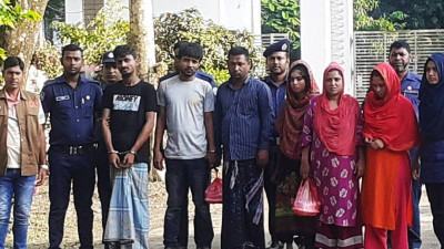 ব্রাহ্মণবাড়িয়ায় অপহরণকারী চক্রের ৬ সদস্য গ্রেফতার