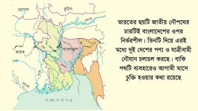 নৌপথে বাংলাদেশের ওপর নির্ভরতা বাড়ছে ভারতের