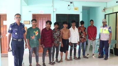 কক্সবাজারে কিশোর গ্যাংয়ের ৭ সদস্য আটক
