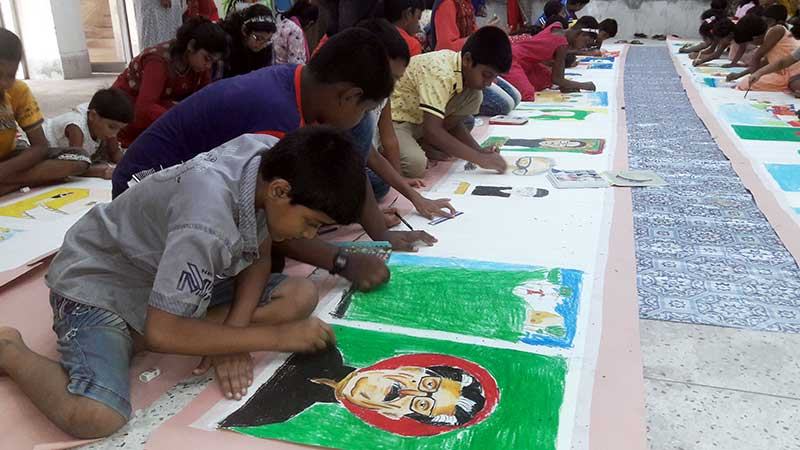 নড়াইলে শিশুদের চিত্রাঙ্কন প্রতিযোগিতা