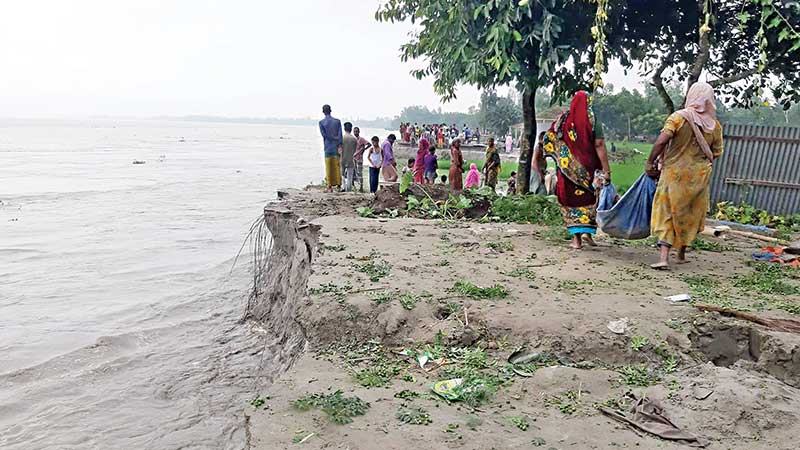 কুড়িগ্রামে তিস্তার ভাঙনে নিঃস্ব সাড়ে চার শতাধিক পরিবার