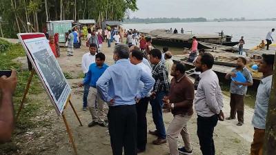 কুড়িগ্রামে নদীভাঙন পরিদর্শনে পাউবোর মহাপরিচালক
