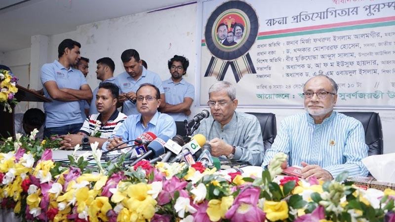 এ কথা প্রধানমন্ত্রীর মুখে মানায় না: মির্জা ফখরুল