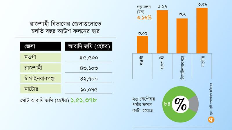 জলবায়ু পরিবর্তনে আউশে আগ্রহ বাড়ছে কৃষকের