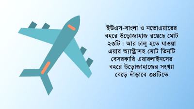 চাহিদায় আরো ডানা মেলছে বেসরকারি এয়ারলাইনস