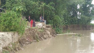 শৈলকুপায় ৬ গ্রামে গড়াই নদের তীব্র ভাঙন