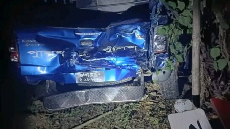 রাজশাহীতে দুই গাড়ির সংঘর্ষে ৩ পুলিশ আহত
