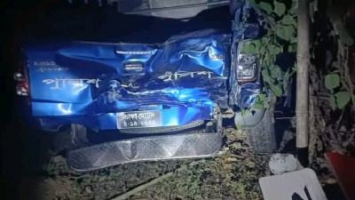 রাজশাহীতে দুই গাড়ির সংঘর্ষে ৩ পুলিশ আহত