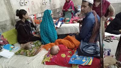 ঠাণ্ডাজনিত রোগে শিশু ওয়ার্ডে তিল ঠাঁই নেই