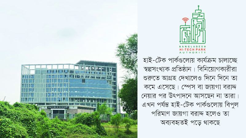 বিনিয়োগ আকর্ষণ করতে পারছে না হাই-টেক পার্ক