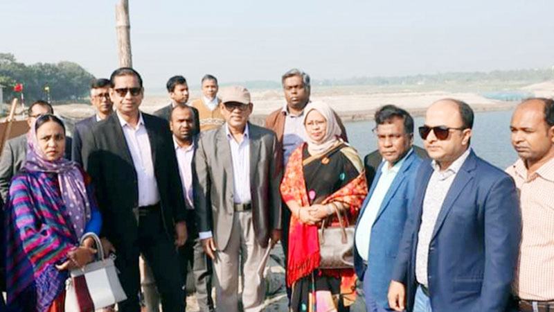 রাবার ড্যাম পরিদর্শন
