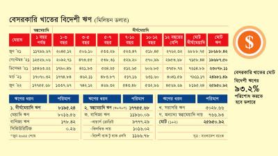 বেসরকারি বিদেশী ঋণের প্রায় ৭০ শতাংশেরই মেয়াদ মাত্র এক বছর