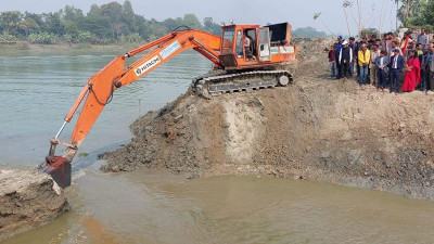 ৫৫ বছর পর মধুমতী নদীতে কংশুর খালের সংযোগ