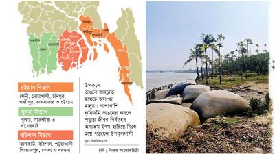 উপকূলে পাঁচ দশকে সোয়া ১ লাখ হেক্টর কৃষিজমি বিলীন