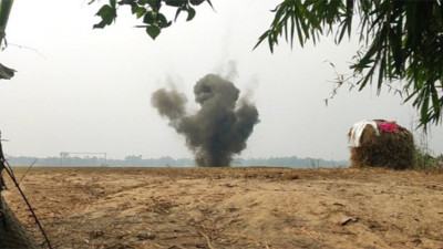 ব্রাহ্মণবাড়িয়ায় মর্টার শেলের বিস্ফোরণ
