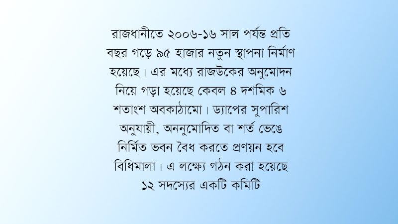অননুমোদিত ভবন বৈধ করতে রাজউকের কমিটি