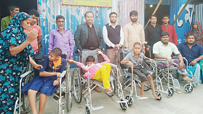গোয়ালন্দে শিশুরা পেল চিকিৎসাসেবা ও হুইল চেয়ার