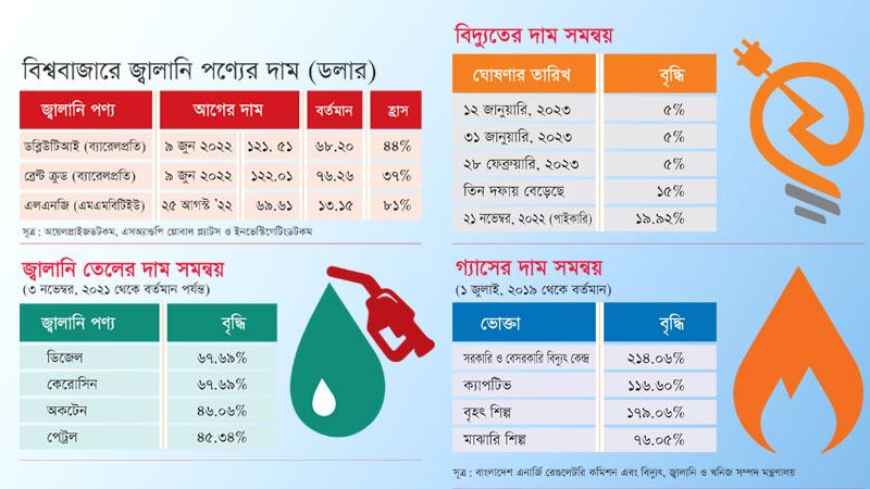 বিশ্ববাজারে তেল-গ্যাসের দাম কমার সুবিধা পাবে না দেশের ভোক্তারা