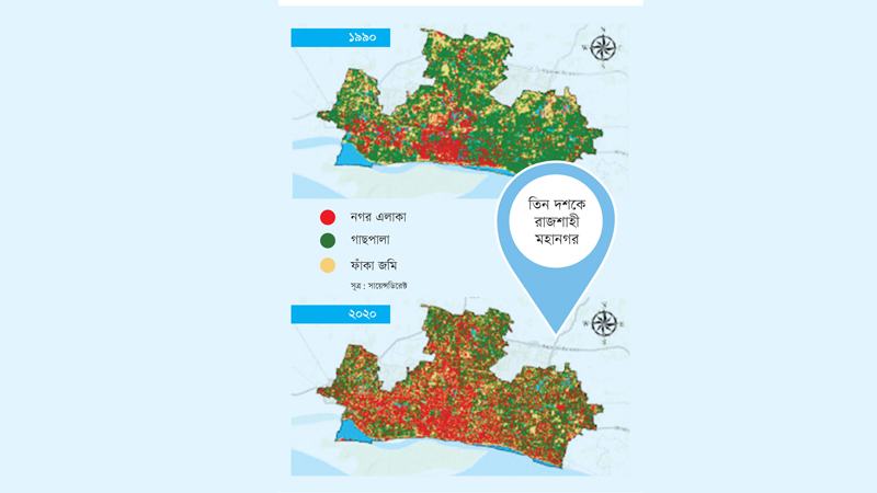 গাছপালা উজাড়ে চরমভাবাপন্ন রাজশাহীর প্রতিবেশ
