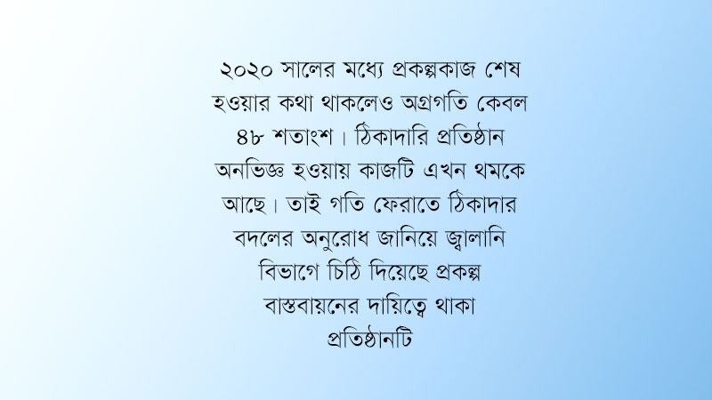 থমকে থাকা কাজে গতি ফেরাতে অনভিজ্ঞ ঠিকাদার বদলাতে চিঠি