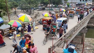 বগুড়ায় পুনর্নির্মাণ হচ্ছে ফতেহ আলী সেতু