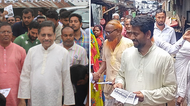 শেষ দিনের প্রচারণায় মুখর ছিল বরিশাল