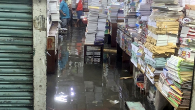 টানা বৃষ্টিতে সিলেট নগরীতে জলাবদ্ধতা