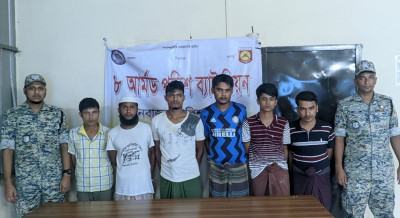 রোহিঙ্গা ক্যাম্পে ৫ জন নিহতের জেরে আটক ৬