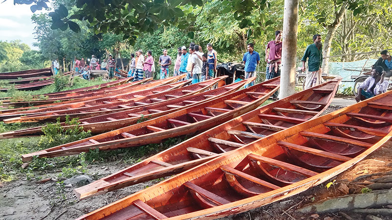 রামসিদ্দি গ্রামে ৩ কোটি টাকার নৌকা বিক্রির আশা