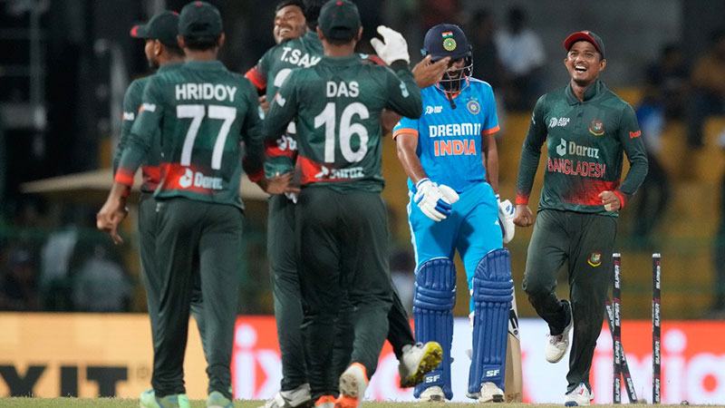 নাটকীয় ম্যাচে ভারতকে হারাল বাংলাদেশ