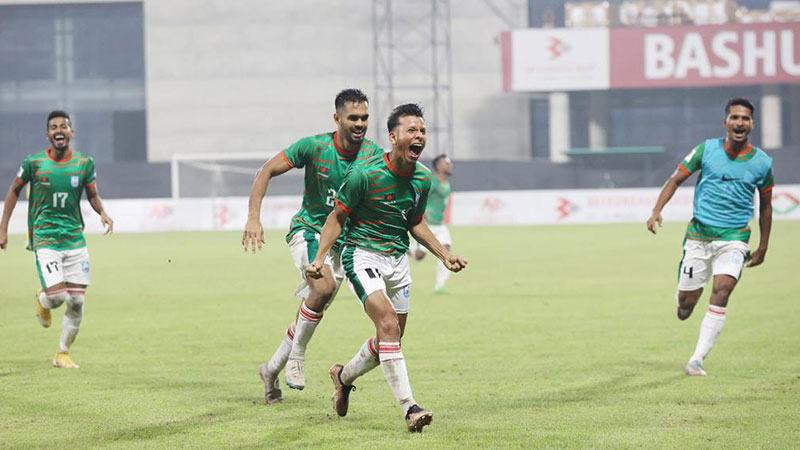 মালদ্বীপকে হারিয়ে দ্বিতীয় রাউন্ডে বাংলাদেশ