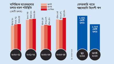 ডলারের সর্বোচ্চ মজুদের পরও বাণিজ্যিক ব্যাংকগুলো স্বস্তিতে নেই