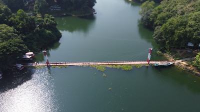 দেড় মাস পর ভেসে উঠল রাঙ্গামাটির ঝুলন্ত সেতু