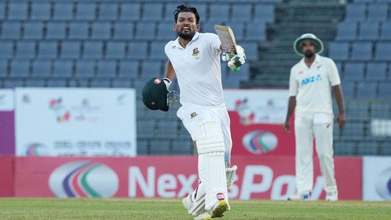 শান্ত-মুশফিকের ব্যাটে বড় লিডের আশা বাংলাদেশের