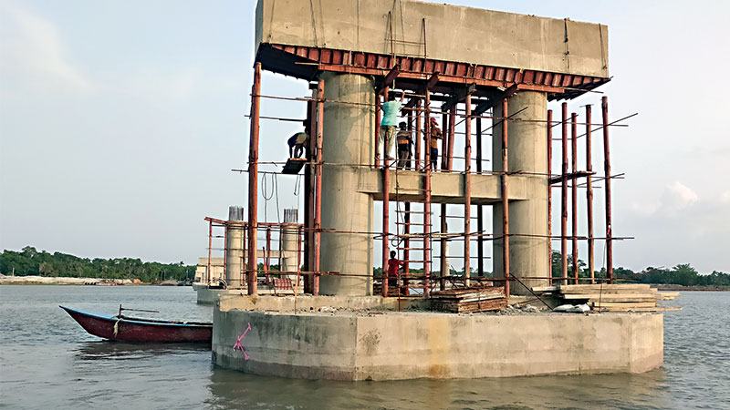 নকশা পরিবর্তনে ৫৪ কোটি টাকা ব্যয় বেড়েছে বারইপাড়া সেতুর