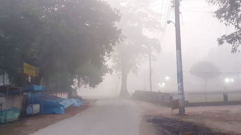 চুয়াডাঙ্গায় শীত কিছুটা কমলেও কুয়াশা বেড়েছে