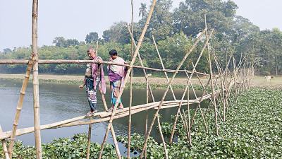সেতু নেই যশোরের বুড়ি ভৈরব নদে