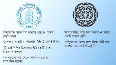১০ হাজার কোটি টাকা দাঁড়িয়েছে সরকারের দুই সংস্থার গ্যাস বিল বকেয়া