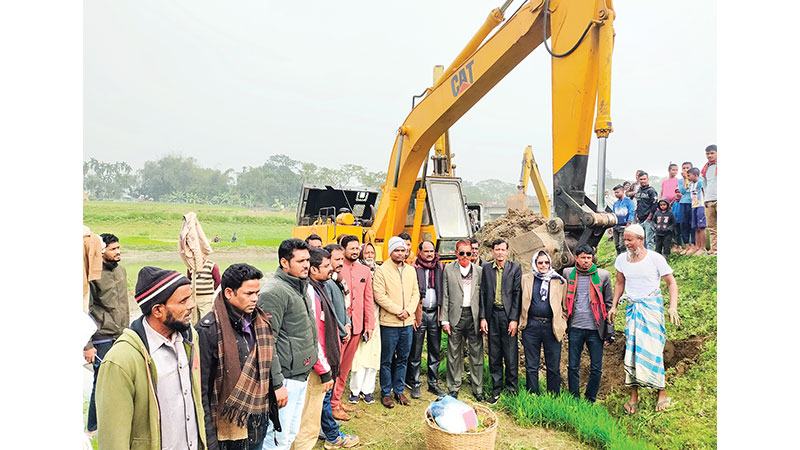 নেত্রকোনায় নদী খনন প্রকল্প উদ্বোধন