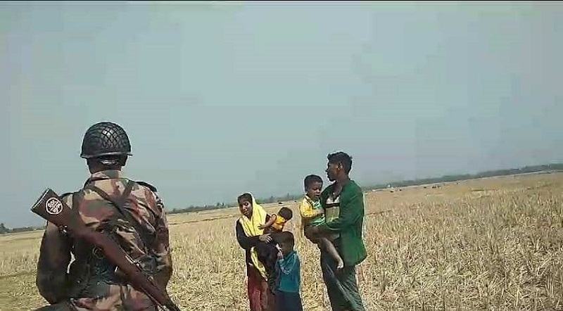 সীমান্তে রোহিঙ্গা অনুপ্রবেশের চেষ্টা, পুশব্যাক করেছে বিজিবি