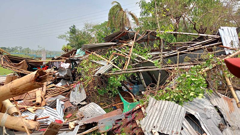 বাগেরহাটে কালবৈশাখী ঝড়ে নিহত ১