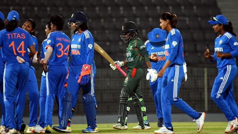 সিলেটে ভারতের কাছে মেয়েদের টানা চতুর্থ হার