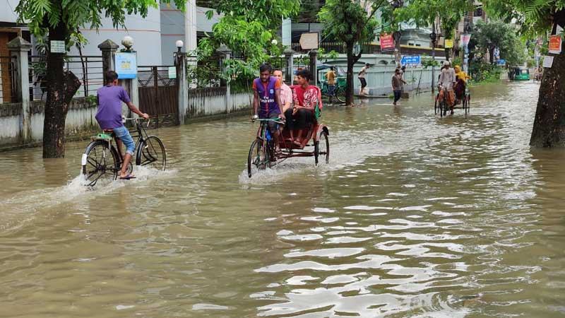 সুরমার পানি সিলেট পয়েন্টে কমলেও কানাইঘাটে বেড়েছে